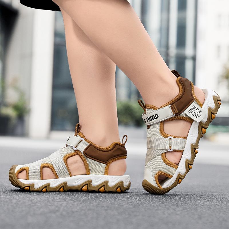 Summer Boys Closed Toe Collision Prevention Girls Sandals Sports Shoes Boys Sandals Flip-Flops