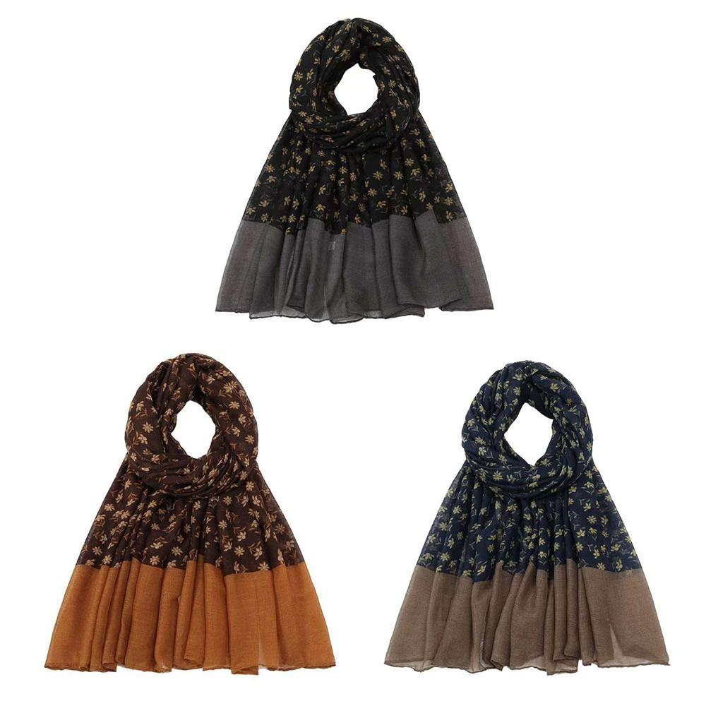 Transparent Silk Scarf Shawls Flower Mesh Neck Scarves Luxury   Dress Decor