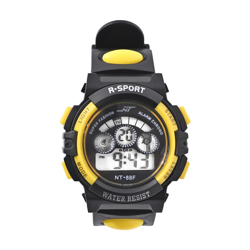 

Студенческие цифровые многофункциональные спортивные часы со светящимся водонепроницаемым дизайном