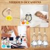 50 Pezzi 8ml Diffusore Profumatore Auto da Appendere Vuoto Vetro Trasparente Diffusore Oli Essenziali Aromaterapia Fragranza Profumo Ciondolo Vetro