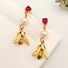 Unique Personality Little Bee Stud Earrings Are Fresh, Sweet And Cute Long Earrings, Light Luxury Fashion Trend Versatile Earrings Women