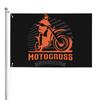 2D Flat, 1pc Multi-size Optional 2D Plane, Off-road Motorcycle Logo Flag | Fabric Flag, Suitable for Home/company/indoor and Outdoor Decoration, Singl
