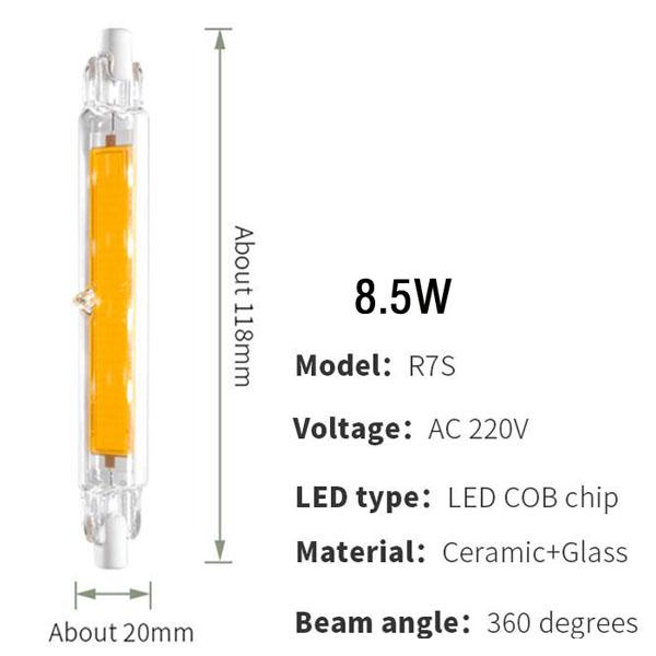 R7S J78 J118 Led Bulb Corn Lamp Dimmable 78mm 118mm 135mm 189mm Replace Halogen 25W 150W 500W Spotlight Floodlight AC220V 110V