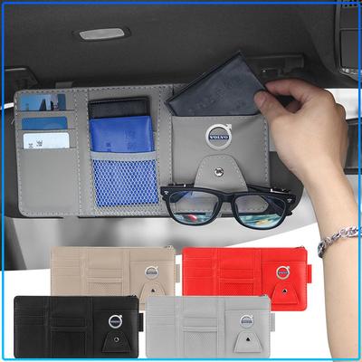 1Pcs Car Sun Visor Point Type Multi-function Storage Bag For XC60 XC90 S60 S80 S40 V40 V60 V70 V50 XC70