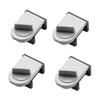4 Pack Adjustable Sliding Window Lock No Drill Installation Child Pet Safety Stopper Fits 1-28mm Rails Home Security Device