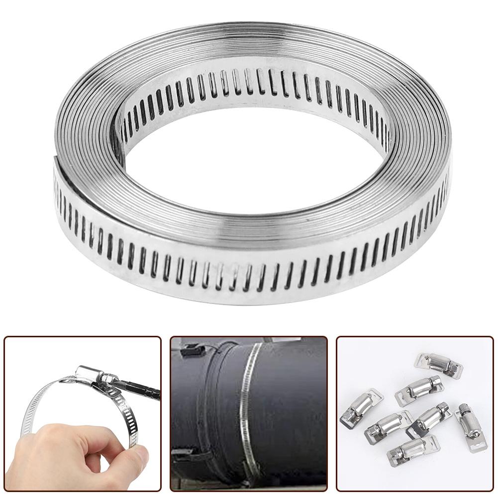 6 Fasteners Steel Clamp Hose Clamps Range Stainless