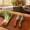 Multi-Functional 3-In-1 Stainless Steel Serrated Vegetable Peeler With Wooden Handle Slicer Bottle Opener Kitchen Tool