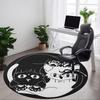 1pc Gothic Cats Chair Carpet for Office Non-Slip, Machine Washable Rug for Office, Room - Holiday Decor, Machine Made Yy251016082