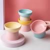 300ml Cat Elevated Bowl High Foot Pet Feeding Dishes  Drinking Eating Supplies