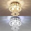 Modern Crystal Ceiling Lamp Bedroom Hallway Pendant Light Indoor Lighting Hanging Led Chandelier Fixtures Chrome Plafon Lustre