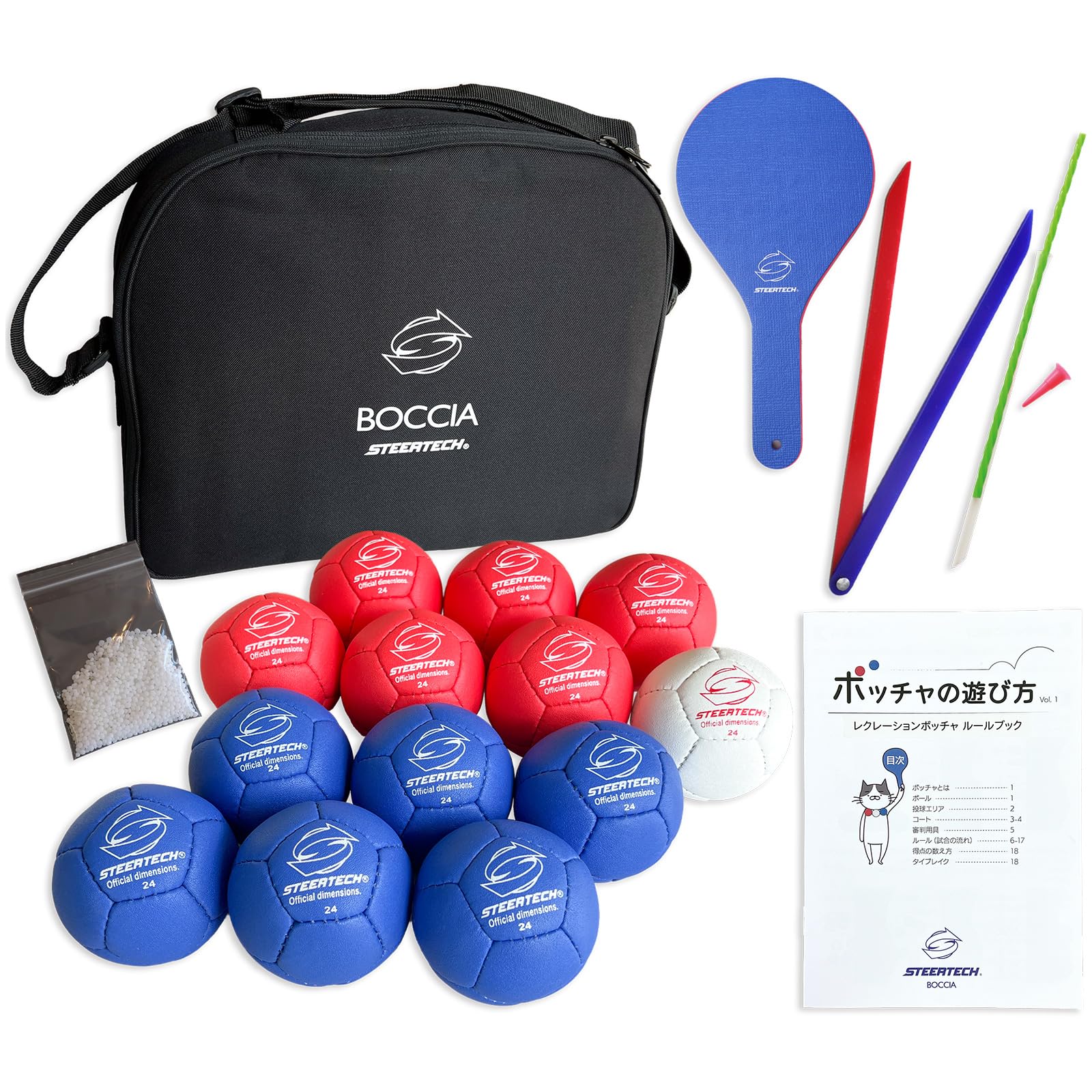 

Steatec Basic 13 книга правил для судей Хранится Д30см x Ш36см x Набор шаров, ракетка, компас, (красный, синий, белый). размер В8см. BO-DO-1