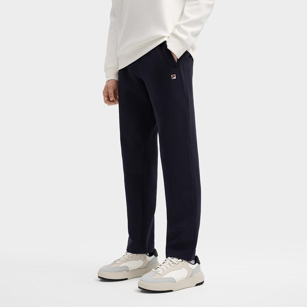 Fila Heritage Fashion Classic Simple Solid Color Versatile Comfortable Straight Leg Casual Pants Men Bottoms Legendary-Blue F11M548611FNV