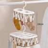 Thickened Design Sock Drying Rack 12/20 Clips Socks Organizer Holder  Home Laundry