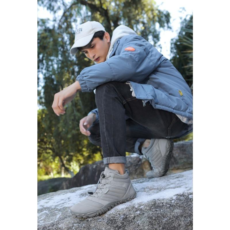 Winter Outdoor Snow Boots, Men and Women Wear Waterproof Non-slip Padded Thickened Warm New Couple Shoes