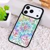 Flowers Mandala Floral Phone Case for iPhone 17 Air 16 15 11 12 14 13 Pro Max Shockproof Cover