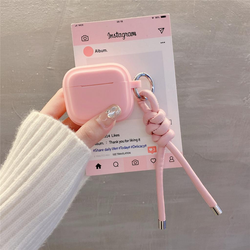 Simple Braided Rope for Apple AirPods 1 Generation Earphone Protective Case Pro1 Earphone Case 1st Generation Silicone Soft Case