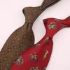 Retro Wide Version Hong Kong Style Thin Style Interesting Italian Style Men's and Women's Fashion Suit Printed Tie
