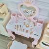 Children's Princess Makeup Table Set: Wooden Pretend Play Toy for Girls