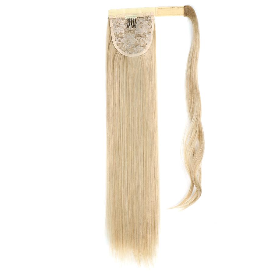 MISS WIG Women's Silky Straight Synthetic Clip In Drawstring Ponytail Hairpieces for Women Hair Extension