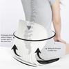 Posture Corrector Chair Foldable Ergonomic Lumbar Support Back Straightener Waist Support Posture Cushion for Child Adult Black