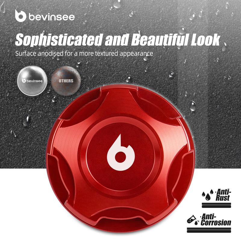 BEVINSEE Aluminium Oil Filler Cap for Toyota FJ Cruiser/4Runner/Tundra, Replace for 12180-31020
