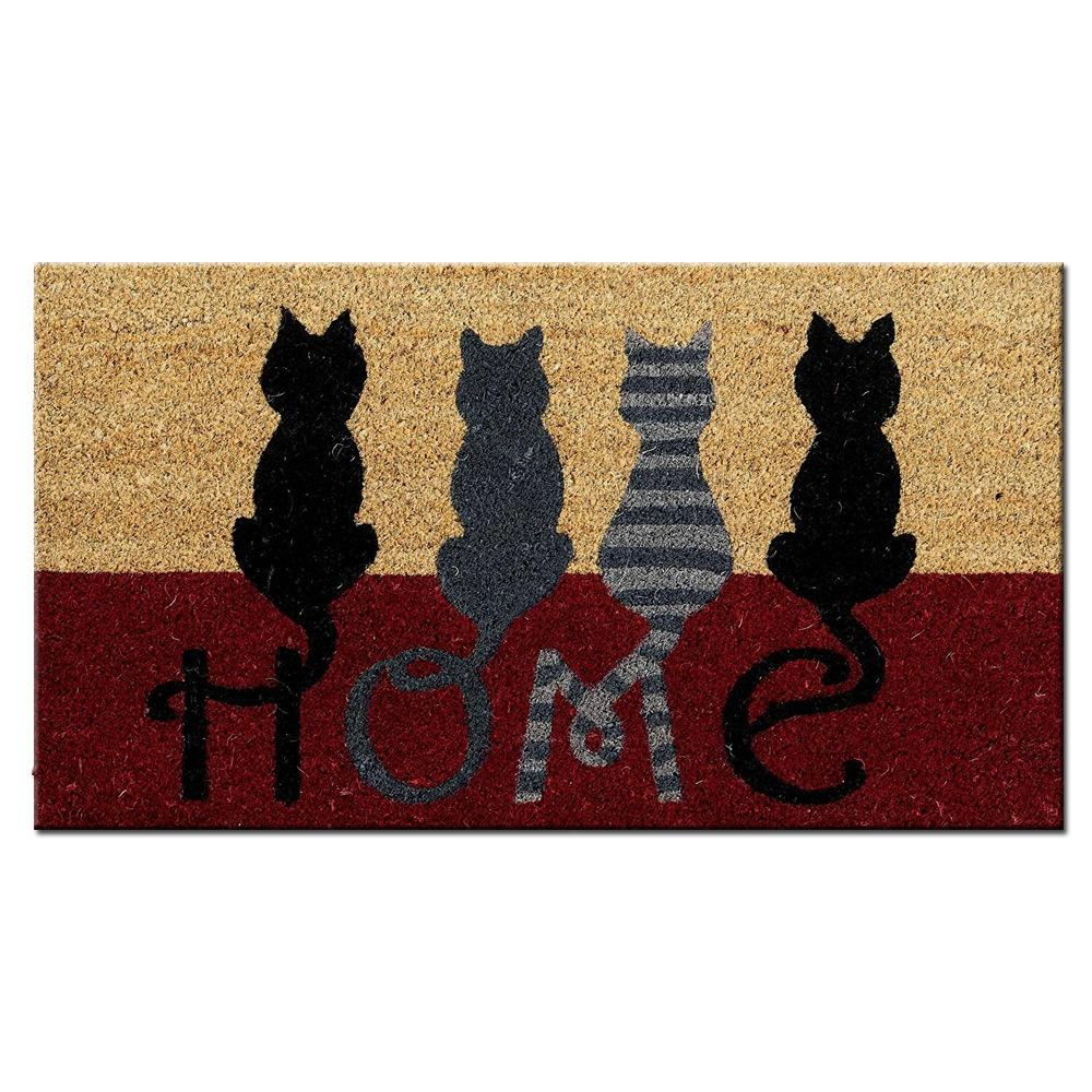 Animal Welcome Home Can Cut Pvc Door Mat Spray Silk Floor Mat Dust Carpet