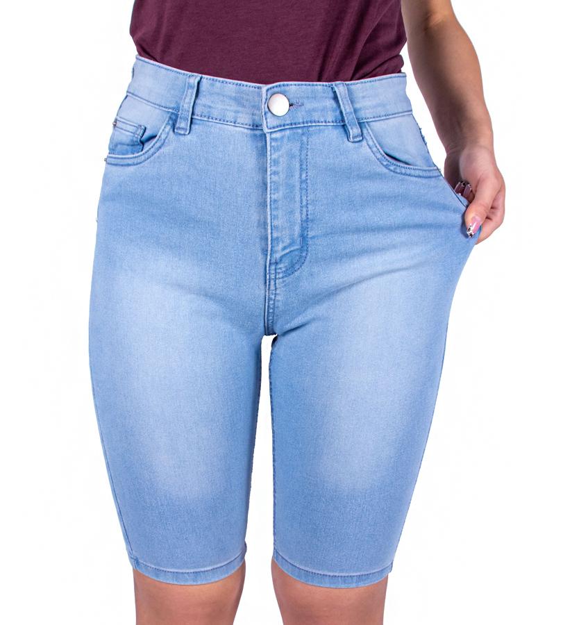 Krótkie Spodenki Damskie Jeansowe Bermudy Firi Plus Size 46 3Xl