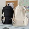 Schoolbag New Japanese Simple College Student Versatile School Bag Junior High School Student Large Capacity Solid Color Leisure Travel Backpack