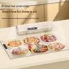 Folding Silicone Food Warmer Pad: Insulated Hot Dish Heating Plate for Home Use