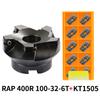 RAP 300R 50-22-4T 400R 63-22-4T 400R 80-27-5T 75 Grad Positiver Kopf 25,4 50mm APMT1135/APMT1604 CNC Fräser Planfräser
