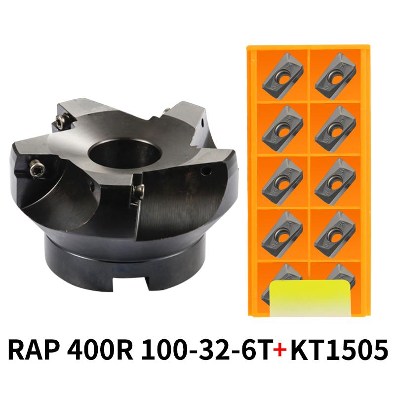 RAP 300R 50-22-4T 400R 63-22-4T 400R 80-27-5T 75 Grad Positiver Kopf 25,4 50mm APMT1135/APMT1604 CNC Fräser Planfräser