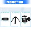 Low Profile Metal Tripod With Oversized Base And Detachable Adapter For Enhanced Stability Optimally Signal Alignment