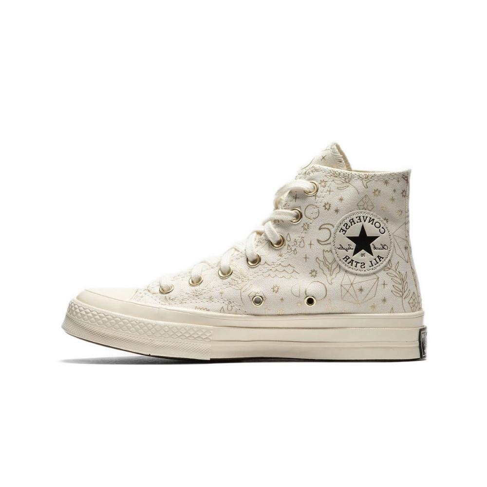 Converse Chuck Taylor All-Star 70 Hi Elements Print Egret Gold