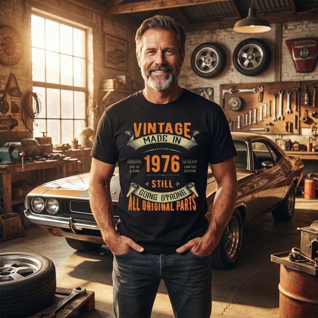 50th Birthday Shirt Born In 1976 50 Years Old Gifts Vintage All Original Fifty XXXXL