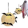Night Lamp Halloween Ghost Glowing Lantern Foldable Black Bat Handheld Lantern  Haunted House