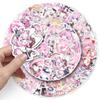 50 Cute Elysia Honkai Impact 3 Stickers: Game-Themed Mochi Decorations for Water Cups, Stationery, and Computers