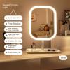 Desktop Vanity Mirror 3 Color Dimmable Light LED Makeup Mirror Light Touching Mirror Women Bedroom Dressing Mirror