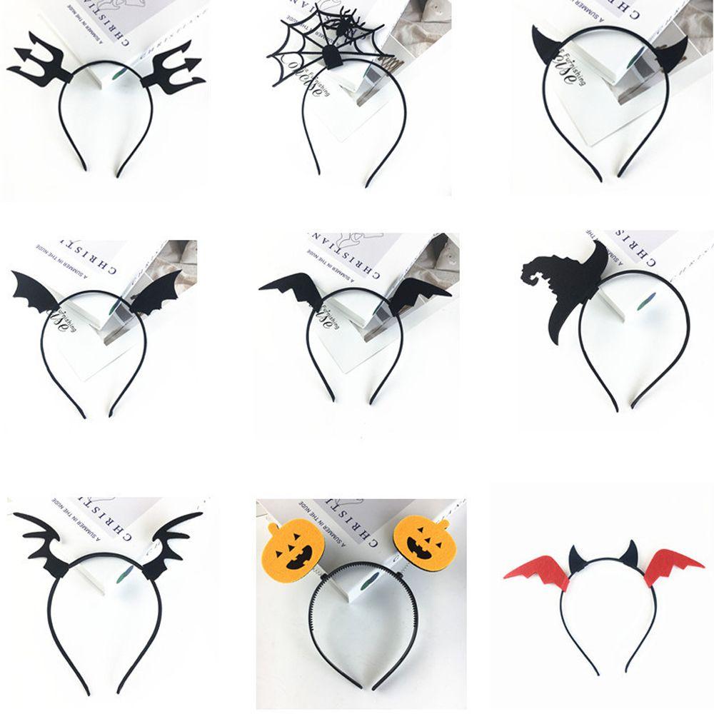 Devil Wings Spider Non-slip Pumpkin Korean Hairbands Women Hair Hoop Halloween Headband Animal Ears