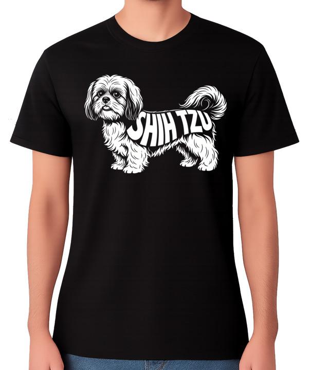 

Shih Tzu Dog Graphic T-Shirt Pet Lover Breed Art Unisex Tee 5XL різнокольоровий