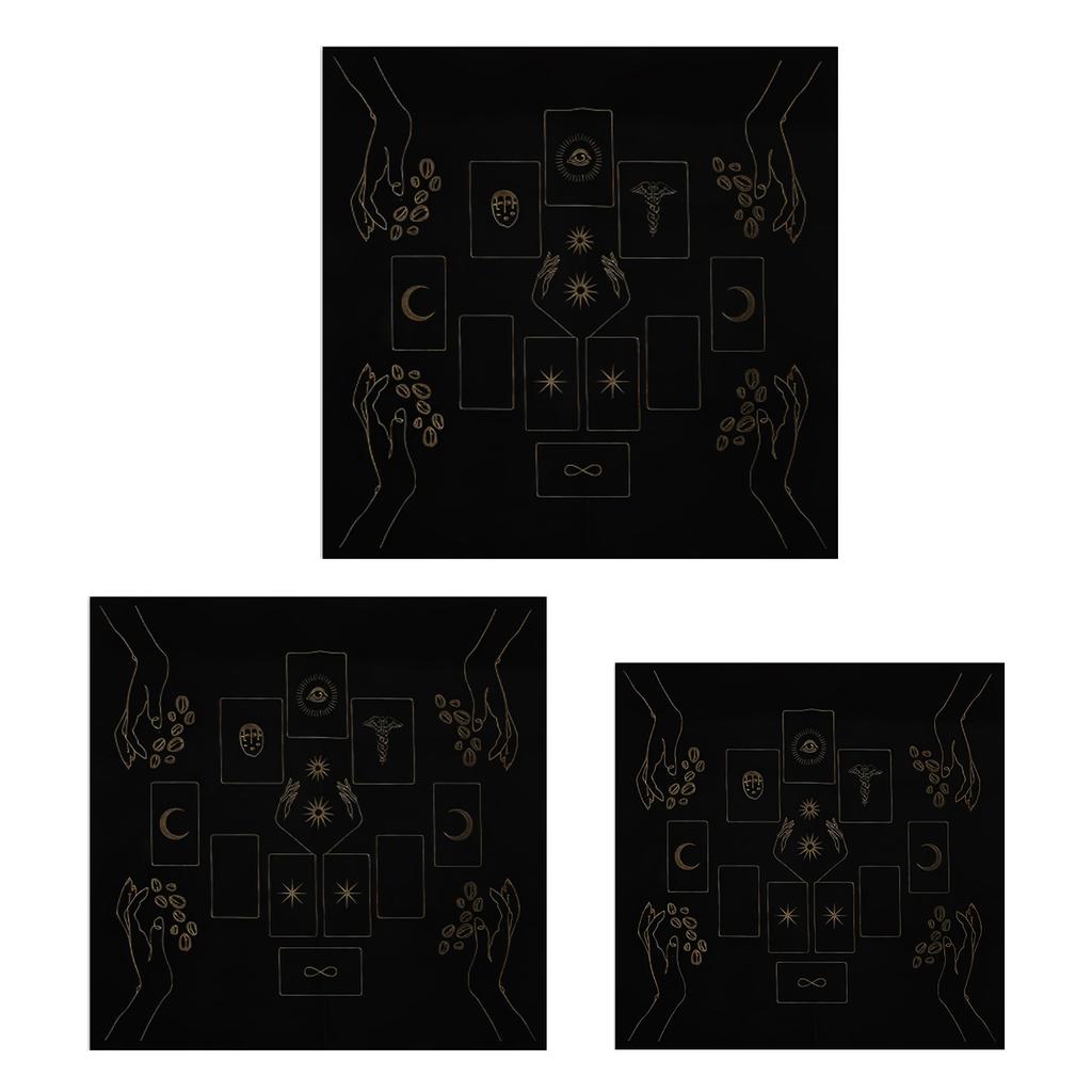 Square Shape Pendulum Divinations Mat Altar Tablecloth Board Game Card Pad Rune Table Cloth Mysterious Board Game Mat