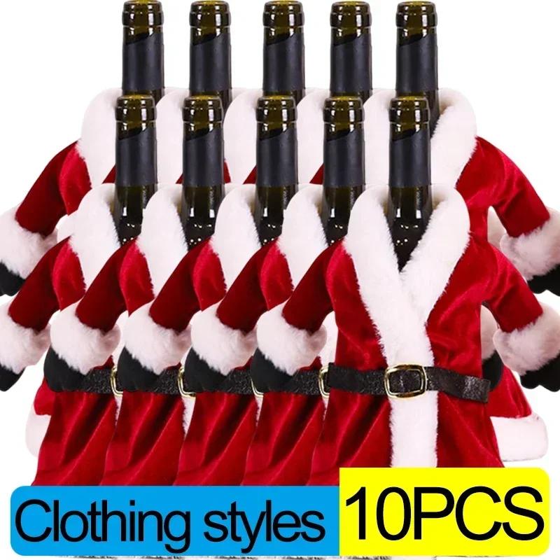 Christmas Wine Bottle Cover Merry Christmas Decor For Home 2026 Navidad Noel Natal Ornaments Xmas Gift Happy New Year Wholesale