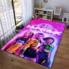 Colorful Futuristic Design with Text "HUNTRX1" Vibrant Female Characters1Modern Style Suitable for use as an anti-slip for room and bedroom sofas