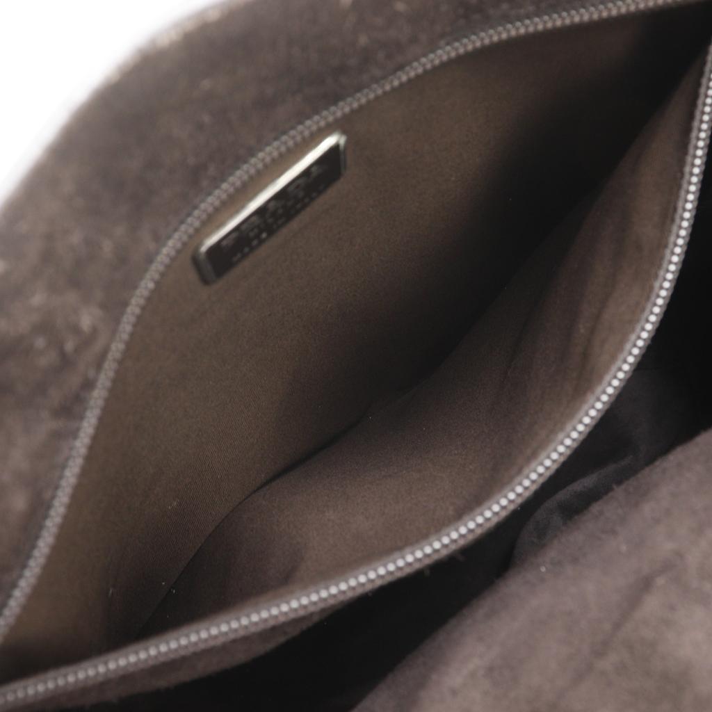 PRADA logo Tote Bag B9314 Brown leather Women Used