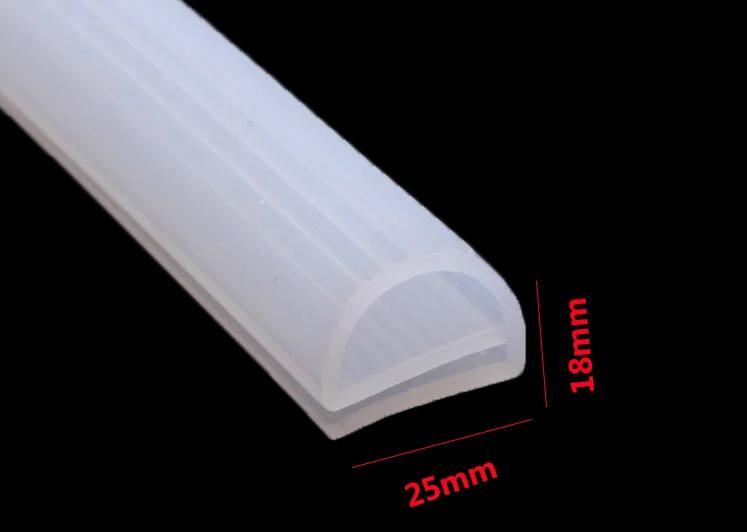 Silicone E Type Strip Red White E Shape Silicone Strip Door Oven Freezer Door Oven Steaming Machine VMQ E Sealing Bar E&12x10mm белый
