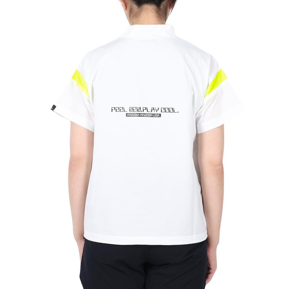 Ping Apparel Women's Water-Repellent High-Neck Shirt (Water Repellent: Highly Water-Repellent with Drawcord) / Golf / 622-4120300 030_White, Medium