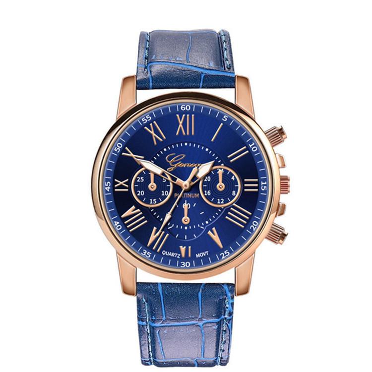 Women Leather Classic Quartz Watch Fashionable Wristwatch Accessory Gifts Girls