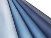 stretchable synthetic leather fabric dark 122 x 44 cm Flame-retardant, [Denim-like, blue]