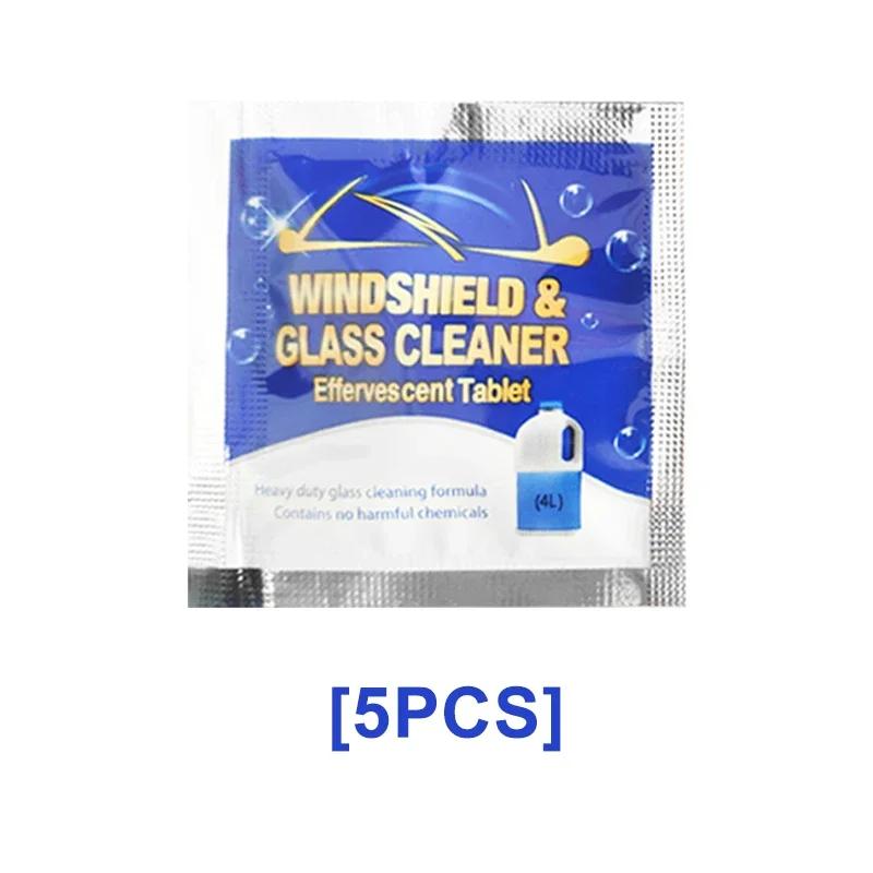 100/5pc Solid Cleaner Car Windshield Washer Fluid Concentrated Effervescen Tablets for Car Room Kitchen Window Glass Cleaning