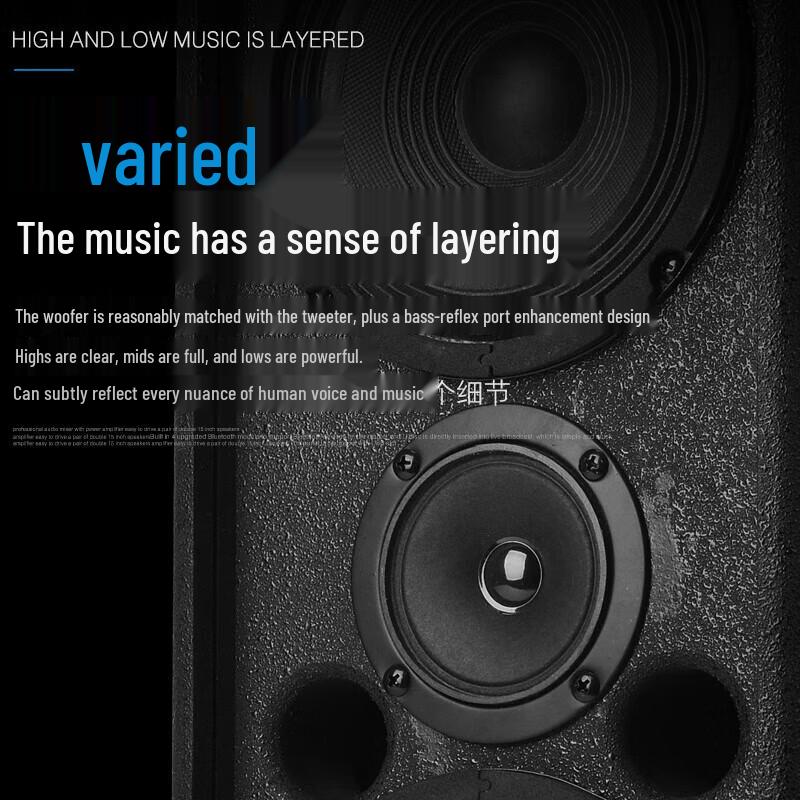 KAXISAIER S26 Dual 6.5-inch Passive Speaker Column