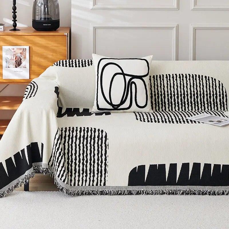 New Minimalist Sofa Towel Chenille All-season Universal One Piece Cover Anti Slip Dustproof Seat Cushion Available On Both Sides